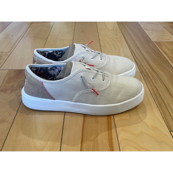Hey Dude Conway Canvas Lace Up Low Top  Shoes Womens US W10 - Picture 3 of 8